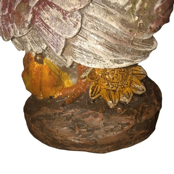 Unbranded TURKEY 7" Resin Thanksgiving Fall Holiday Decoration Home Decor Glitte - Picture 5 of 8